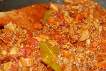 Zubereitung Bolognese