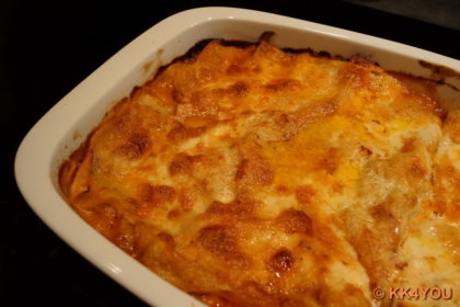 Lasagne frisch aus dem Backofen