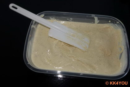 Aufbewahrung des Vanilleis