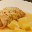 Chicorée Auflauf mit Salzkartoffeln