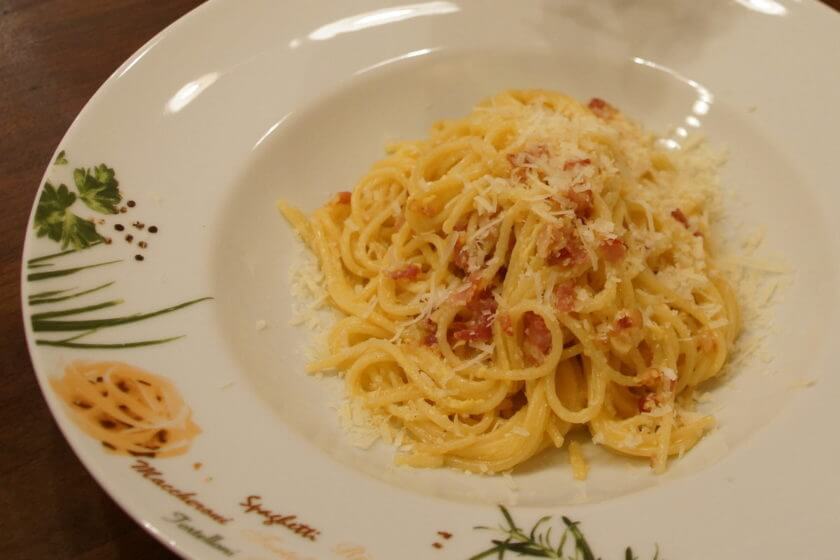 Spaghetti alla Carbonara -guten Appetit