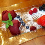 Brombeersorbet einfach lecker