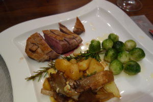 Entenbrust mit Rosenkohl