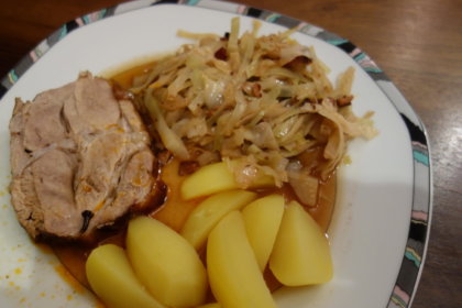 Schweinebraten mit bayerischem Kraut