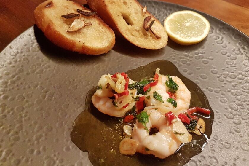 Gambas al ajillo - Spanische Knoblauchgarnelen