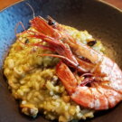 Bärlauch-Risotto mit Meeresfrüchten