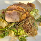 Tandoori-Schweinefilet auf Glasnudelsalat