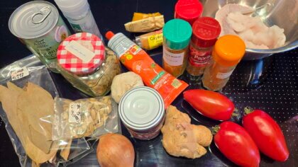 Zutaten Fisch Curry
