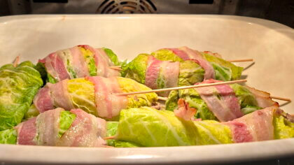 Wirsingrouladen ca. 40 Minuten schmoren