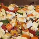 Griechisches Ofengemüse mit Feta und Lachs Griechisches Ofengemüse mit Feta im Ofen