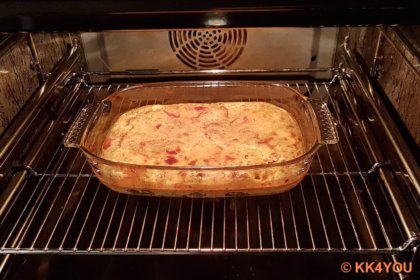 Schafskäse-Soufflé im Ofen