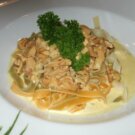 Semmelstoppelpilze in Sahnesoße