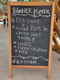 Dinner in Sunbird Villas