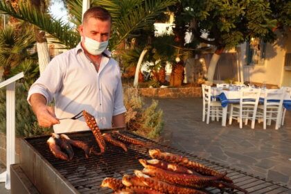 Oktopus frisch vom Grill