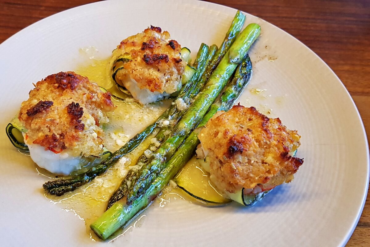 Gratinierte Zucchini-Garnelen-Röllchen - CUISINE4YOU