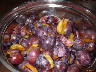 Zwetschgen Marmelade -Zwetschgen entkernt